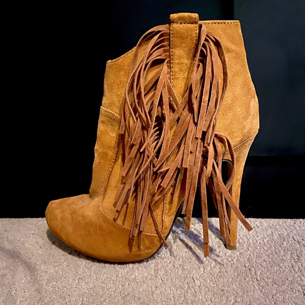 High heel booties